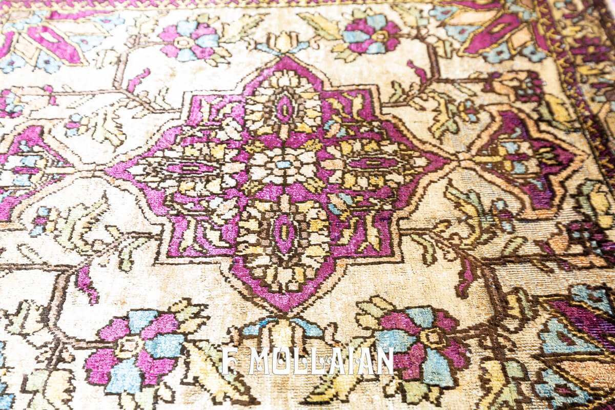 Kashan Mohtasham Rug Silk Qajar Pair n°:304180